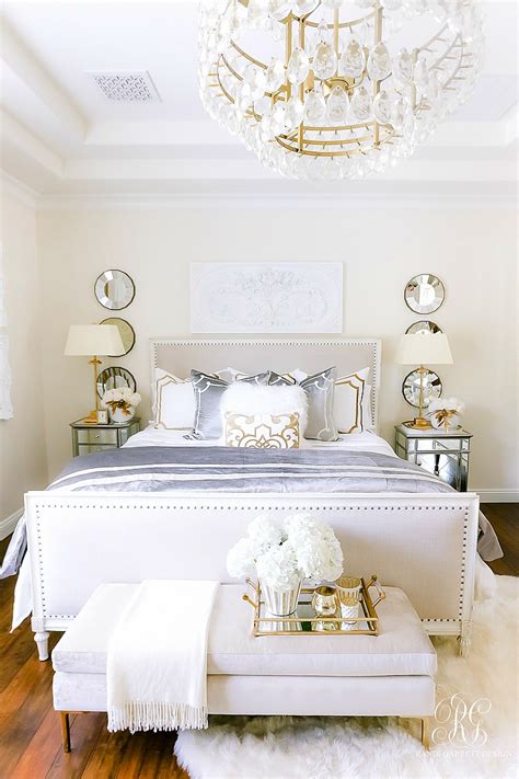 Luxurious Silver and Gold Fall Bedroom - Randi Garrett Design