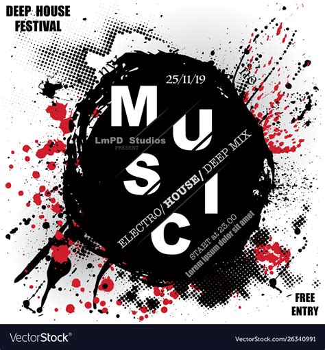 Music festival background Royalty Free Vector Image