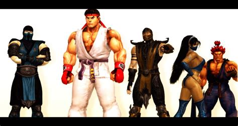 Street Fighter Vs. Mortal Kombat - Street Fighter vs Mortal Kombat Fan Art (36337520) - Fanpop