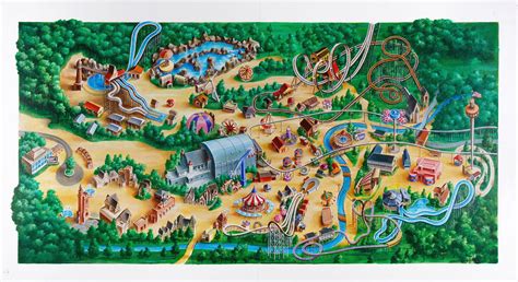 Lance Dietrich - Work Zoom: Hersheypark Map