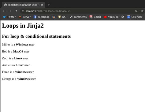 Jinja2: Loops | Web Developer Bootcamp with Flask and Python