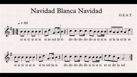 NAVIDAD BLANCA NAVIDAD - FLAUTA DULCE Acordes - Chordify