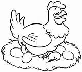 Chicken Cartoon Coloring Pages sketch template