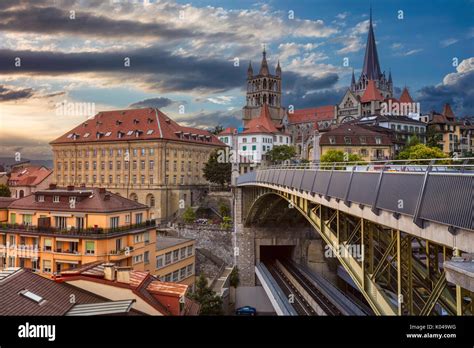 Old town cathedral lausanne switzerland hi-res stock photography and ...