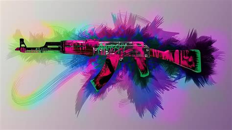 AK47 Neon Revolution HD wallpaper | Pxfuel