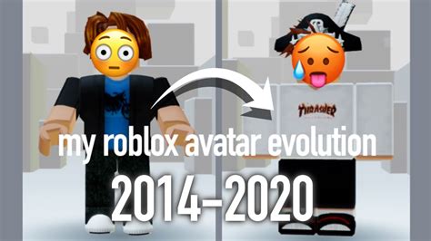 My Roblox Avatar Evolution 20172019 Youtube