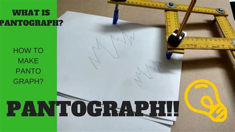 what is pantograph | how to make pantograph | DIY | drawing montage - YouTube