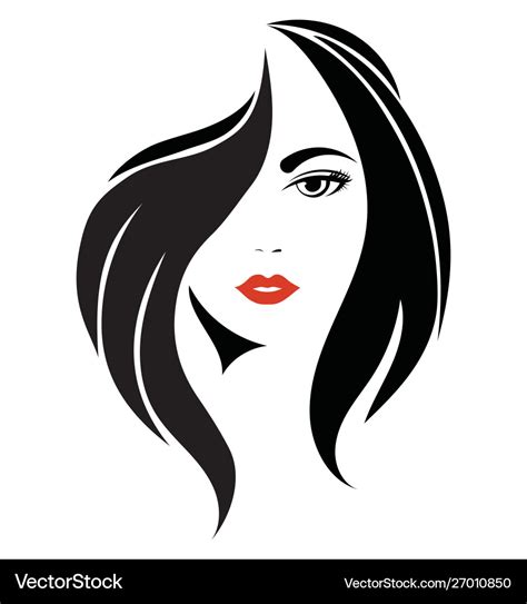 Portrait a girl head a beautiful girl face Vector Image