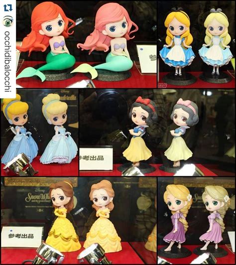 First LOOK at Disney Princesses Q Posket figurines! Omg these are adorable!!!!! I have a fe ...