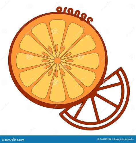 Orange Design, Silhouette, Logo Maker Stock Illustration - Illustration ...