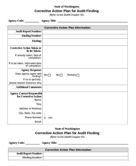 Corrective Action Plan Template - 16+ Free Sample, Example, Format