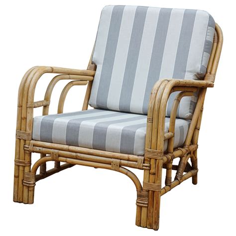 Vintage Rattan Armchair at 1stDibs