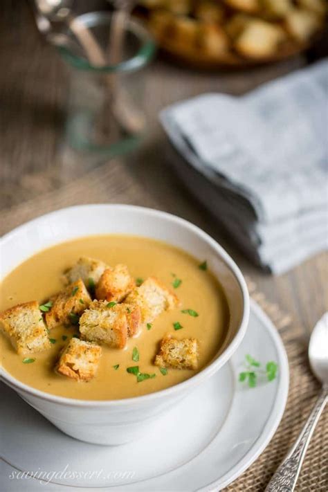 Leek and Potato Soup & homemade croutons | Croutons homemade, Leek soup ...