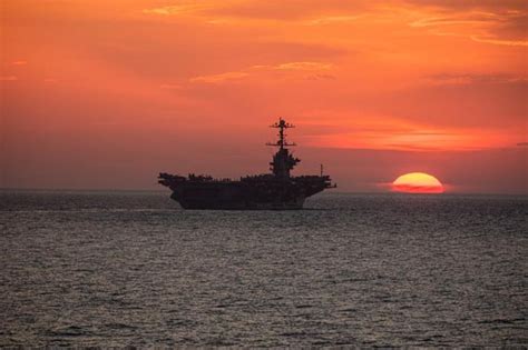 Nimitz-class aircraft carrier USS Harry S. Truman transits the Adriatic ...