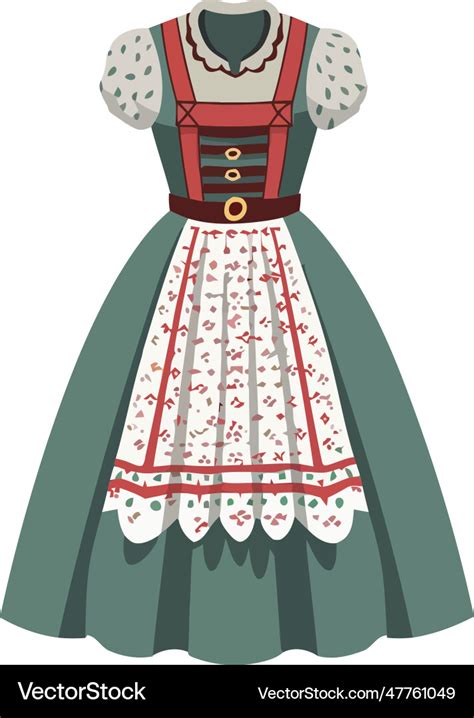 Traditional clothing celebrates german culture Vector Image