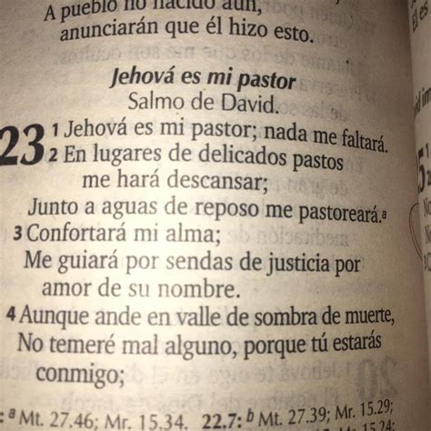 Jehova es mi pastor; nada me faltara Salmos 23 1-4 - FRASES.PW