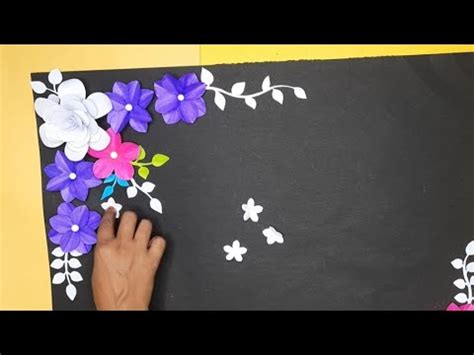 teacher's day Chart paper decorations project/How to decorate chart paper for classroom/chart ...