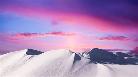 Desert Landscape Pink Sky 4K #3870h Wallpaper PC Desktop