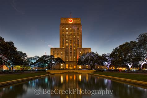 Houston City Hall Night