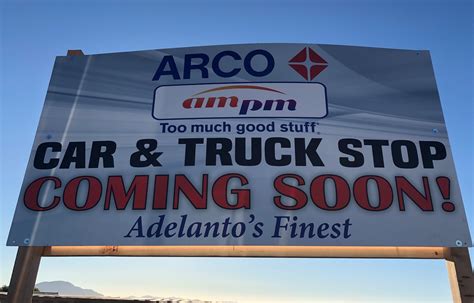 Construction continues on new ARCO ampm gas station on Highway 395 in ...