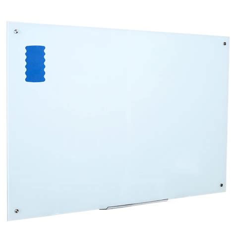 Buy Glass Whiteboard Frameless Tempered Glass Dry Erase Board with ...