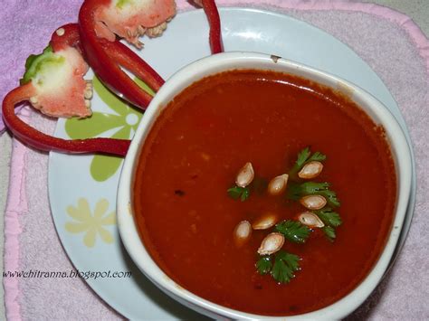 Chitranna: Butternut Squash And Red Pepper Soup