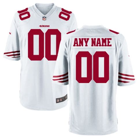 Nike San Francisco 49ers Custom Game Jersey - White - Official 49ers Shop