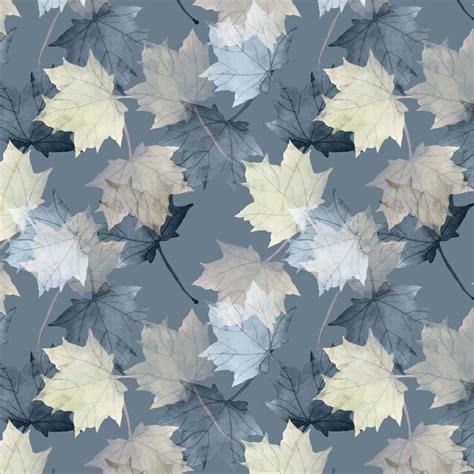 Assorted Maple Leaf Fabric - Blue/Gray – ineedfabric.com