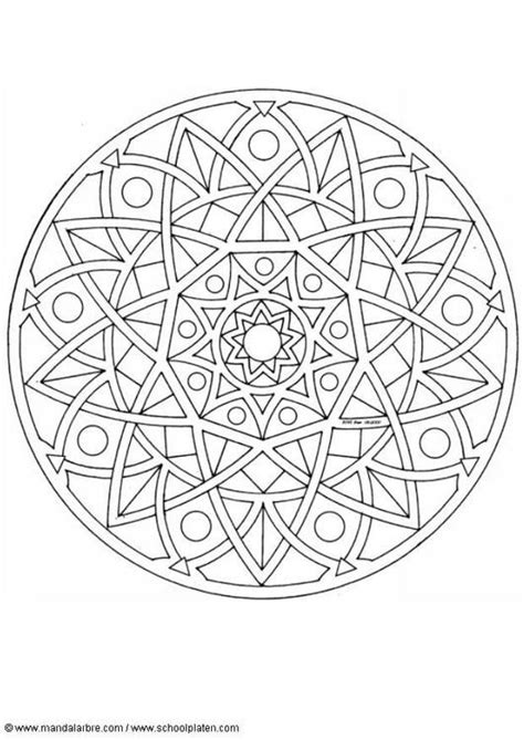 Dibujo para colorear Mandalas 54 | Mandala coloring pages, Mandala ...