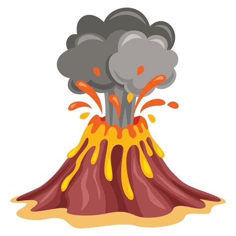 erupción volcánica y dibujo de lava | Volcan dibujo, Cómo dibujar cosas ...