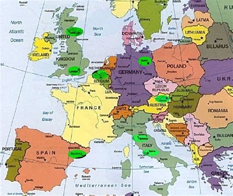 europe travel mapp: Map of Europe Travel Pictures