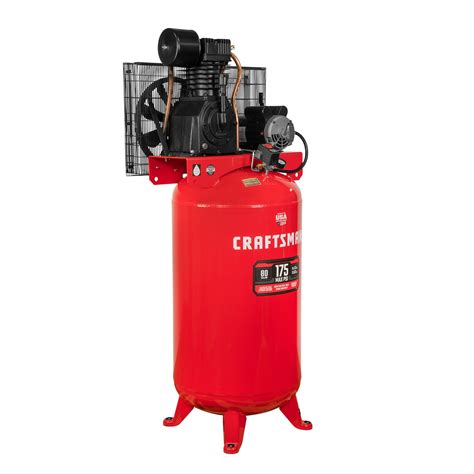 CRAFTSMAN 80-Gallons Two Stage 175 PSI Vertical Air Compressor With ...