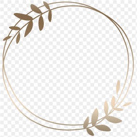 Golden leafy frame transparent png | premium image by rawpixel.com / nunny | Floral logo, Flower ...