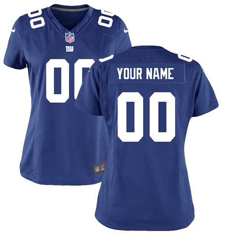 Women's Nike Royal Blue New York Giants Custom Game Jersey