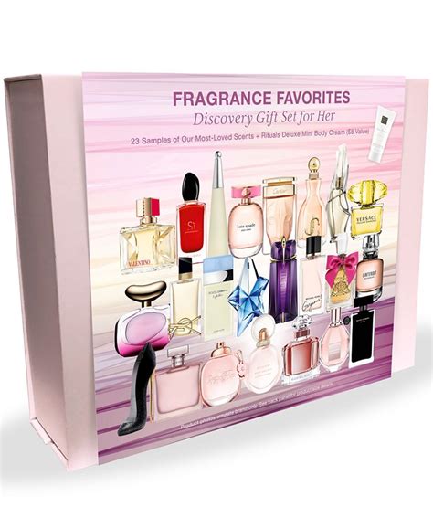 Created For Macy's 23-Pc. Fragrance Favorites Discovery Sampler Gift Set For Her, Created for ...