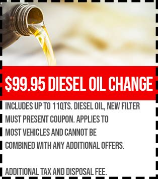 Print Coupon - Diesel Oil - Network Automotive Service Center