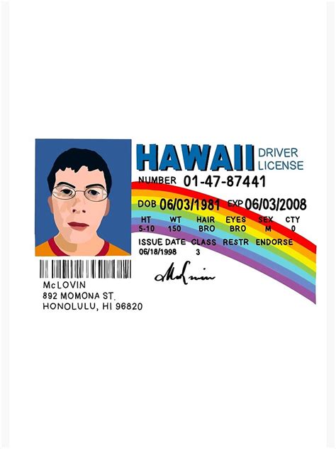 Printable Mclovin Id - Printable Templates