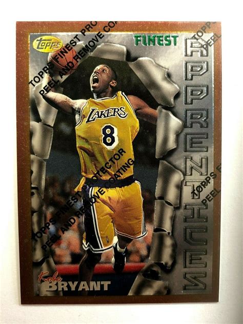 🔥🔥1996 Topps Finest Kobe Bryant ROOKIE RC #74 🔥🔥 Beautiful! - Kobe ...