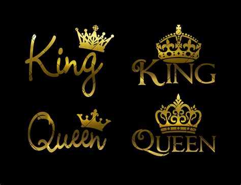 King Queen Svg King and Queen Svg King and Queen Crowns - Etsy Israel