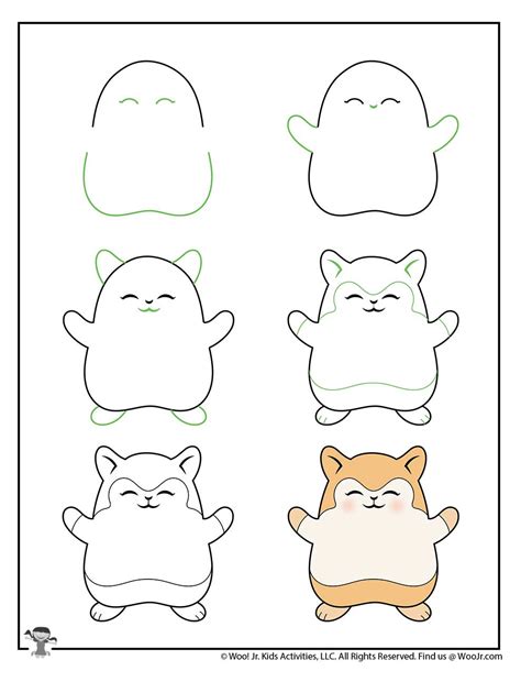 How to Draw Kawaii Animals | Woo! Jr. Kids Activities : Children's ...