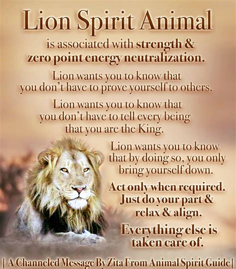 Lion Spirit Animal | Lion spirit animal, Spirit animal, Animal spirit guides