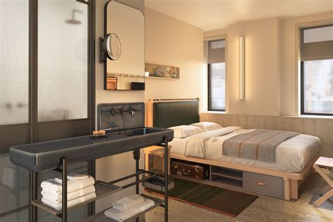 Moxy Times Square unveils its Yabu Pushelberg-designed rooms - Curbed NY