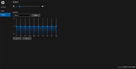 B&O Audio Control Equalizer setting missing - HP Support Community - 8253158