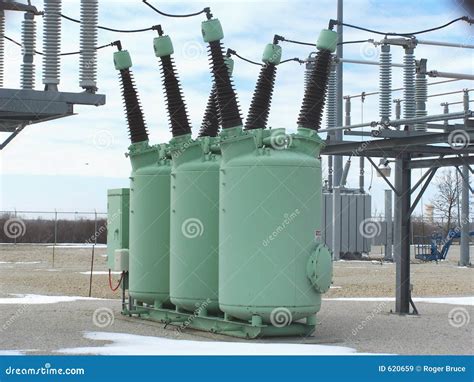 High Voltage Circuit Breakers Royalty Free Stock Images - Image: 620659