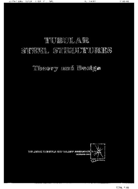 (PDF) Tubular steel structures theory and design ms troitsky 2nd ed | D J - Academia.edu