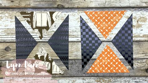 Diagonal Design - Cut and Shuffle Technique - Lynn Dunn - Stamptastic ...