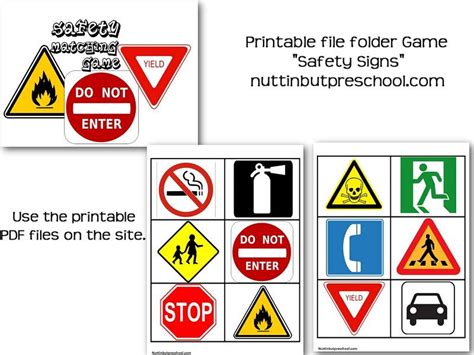 Free Printable Safety Signs Worksheets