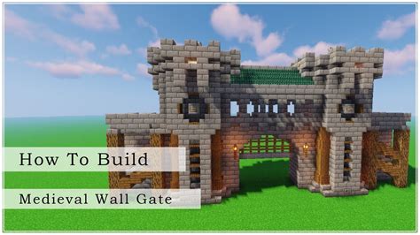 How to Build a Medieval Wall Gate (Minecraft Build Tutorial) - YouTube