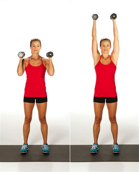 Overhead Shoulder Press | 10 Moves + 10 Reps Each = The Defined Arms You've Always Wanted ...