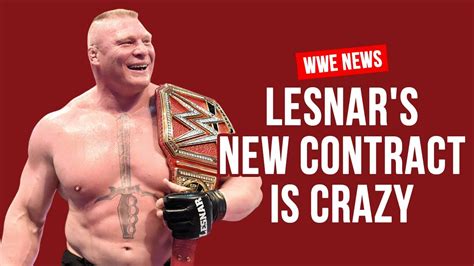 Brock Lesnar's HUGE New WWE Contract Revealed - YouTube